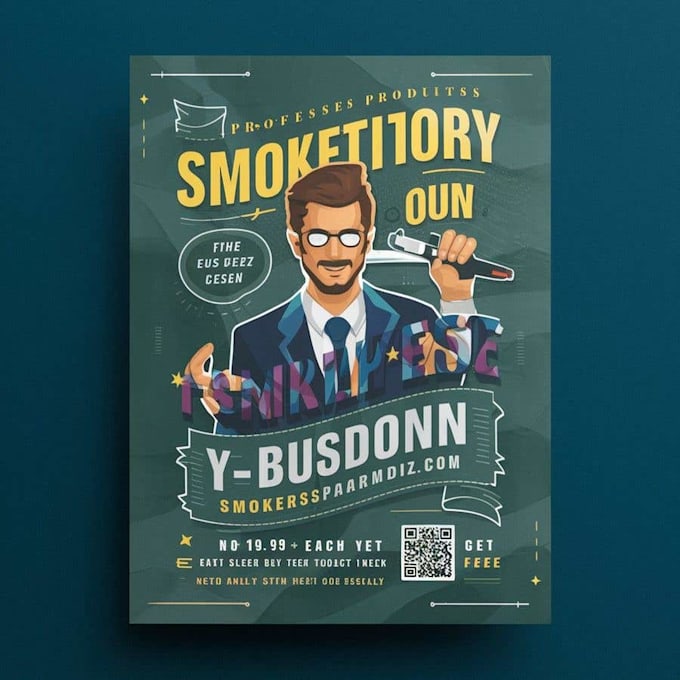 make high quality vibrant product service flyer design