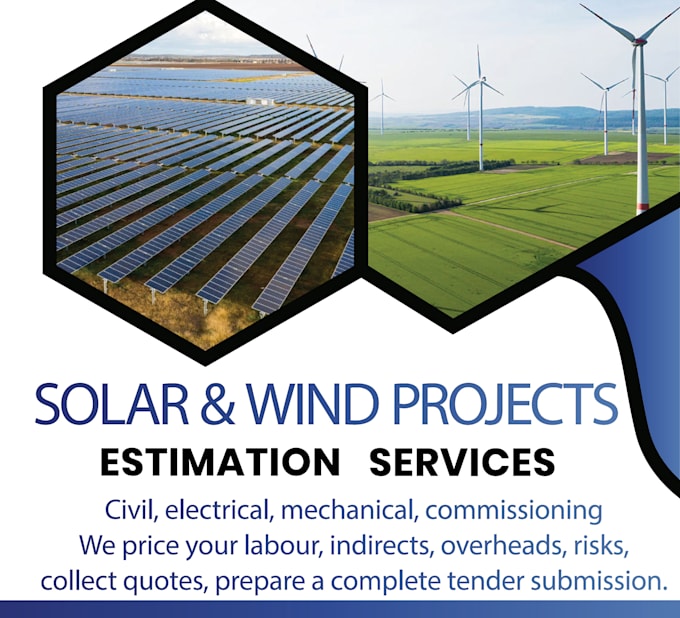 do solar and wind projects cost estimation