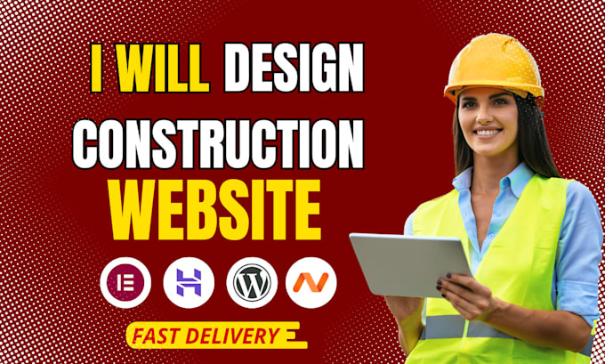 design a professional construction, plumbing, or roofing website with wordpress