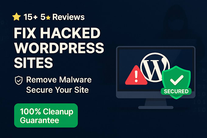 fix hacked wordpress websites, remove malware and secure your site