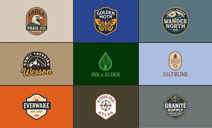 design premium vintage, retro, emblem logo