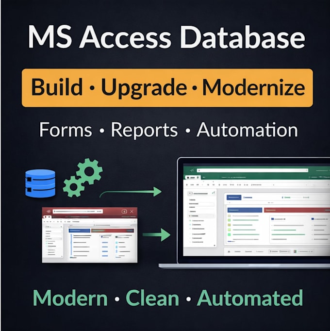 build or upgrade microsoft access database