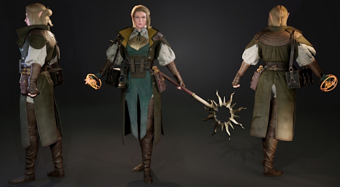 3d retopology, realistic character, vr chat character, xgen, ue5, rig3d ...