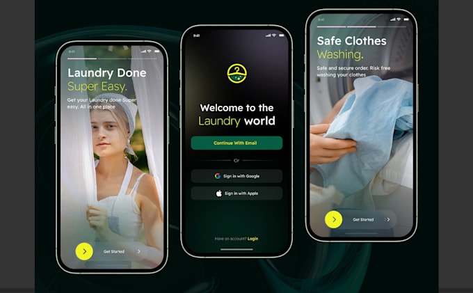 develop laundry service app, dry cleaning app, home cleaning app, handyman app