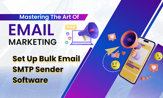 professional bulk email sending software setup with SMTP integration