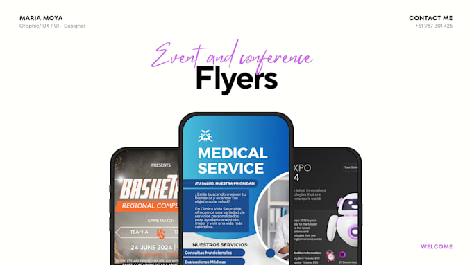 design professional flyers for events and announcements