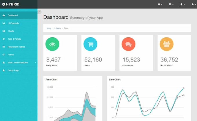 create and design a responsive website or landing page
