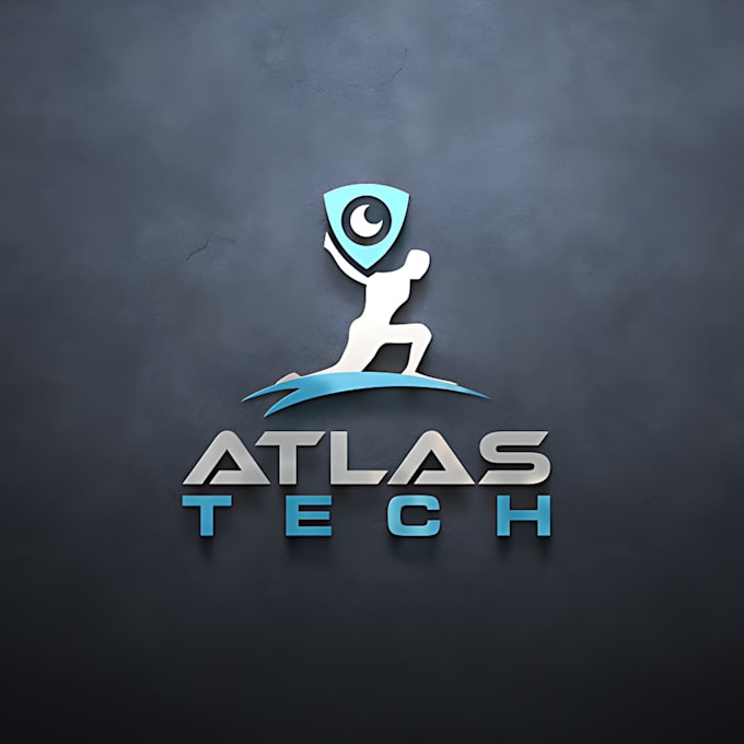do modern tech cloud crypto cyber security, technology and graphic design logo
