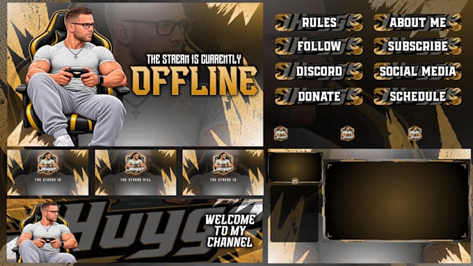 create professional animated stream overlays for twitch, kick and youtube