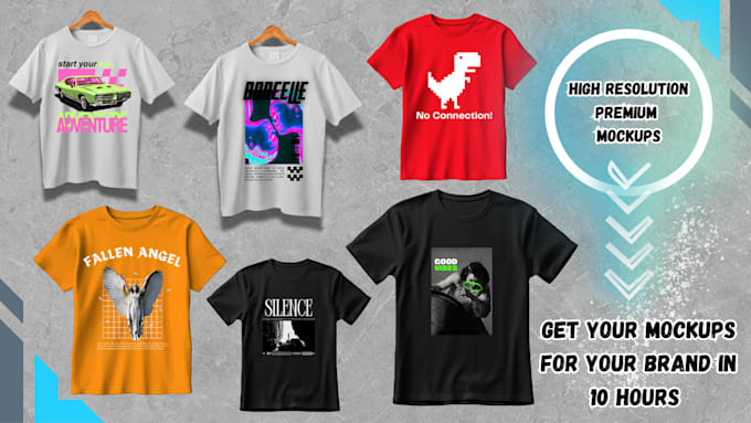 create realistic mockups high quality for your clothing brand