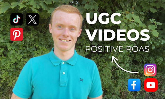 be your ugc video content spokesperson for high roas videos