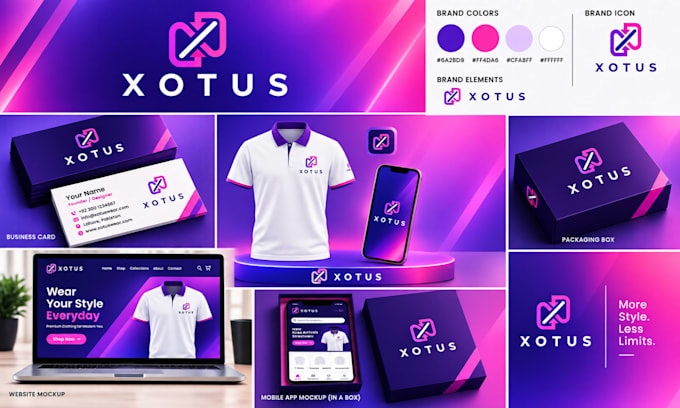design a modern minimalist logo and branding kit