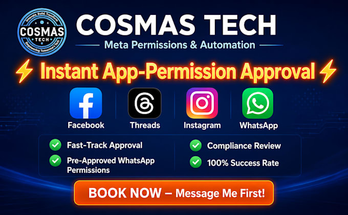 help you for approval facebook, instagram, whatsapp apps