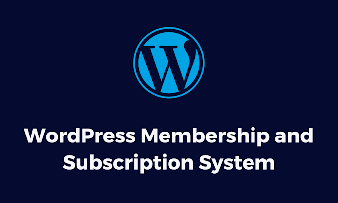 create wordpress membership or subscription system website