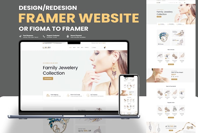 design or develop a stunning framer website