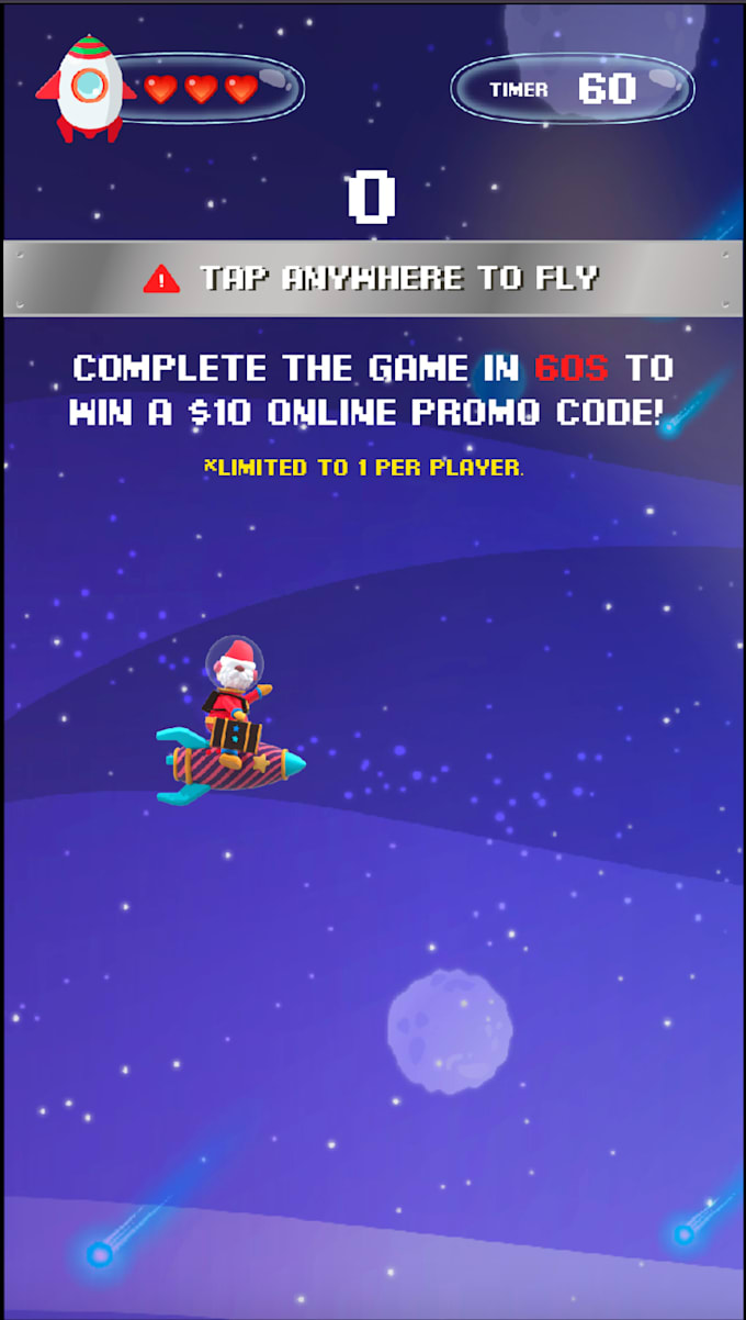 do html5 spaceship christmas event