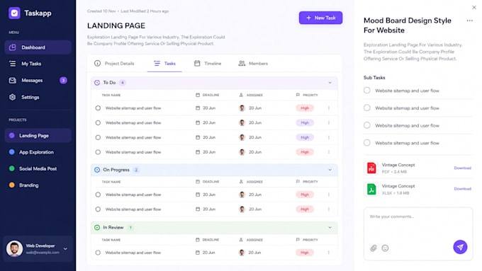 design a modern and professional landing page UI UX in figma