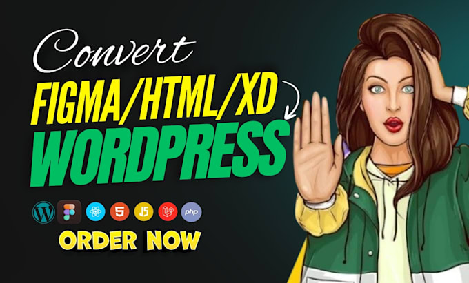 convert figma to wordpress PSD to wordpress xd to wordpress figma to elementor