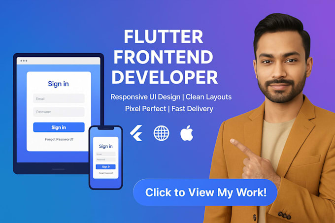 build responsive flutter UI with clean architecture