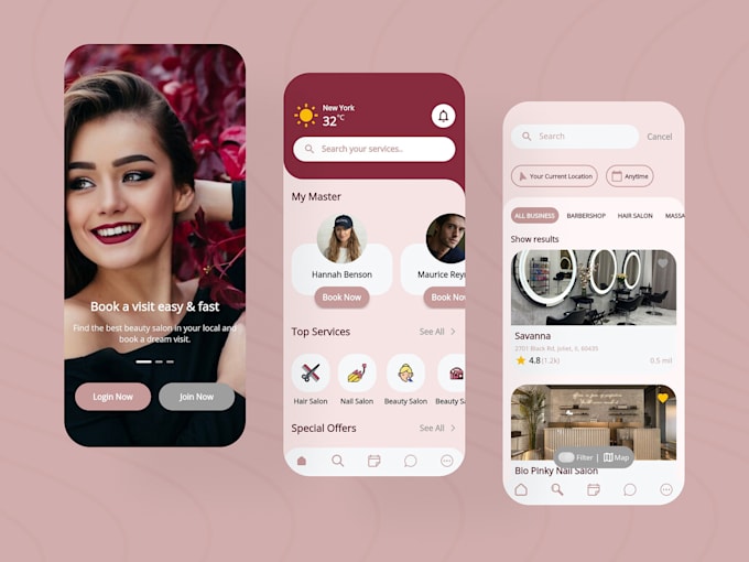 beauty parlour app, beauty store app, skin care app, virtual makeup try on app