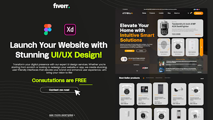 Design responsive ui ux design for website using figma by ...