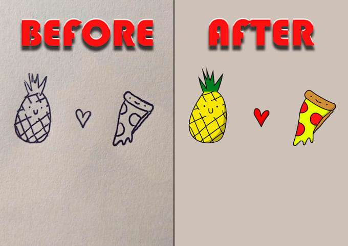 vectorize an image, sketch, logo, sticker or sign