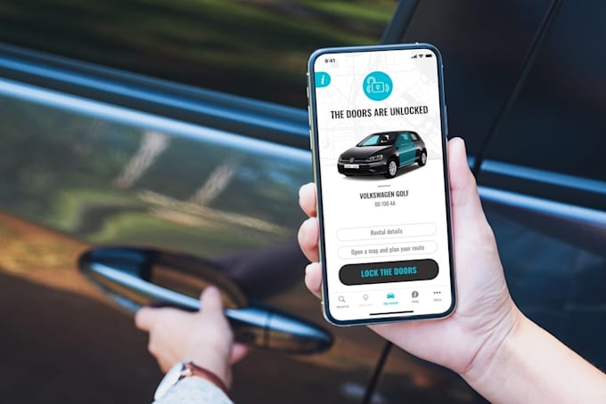 develop auction app, car rental app, ride sharing app, rental website app,