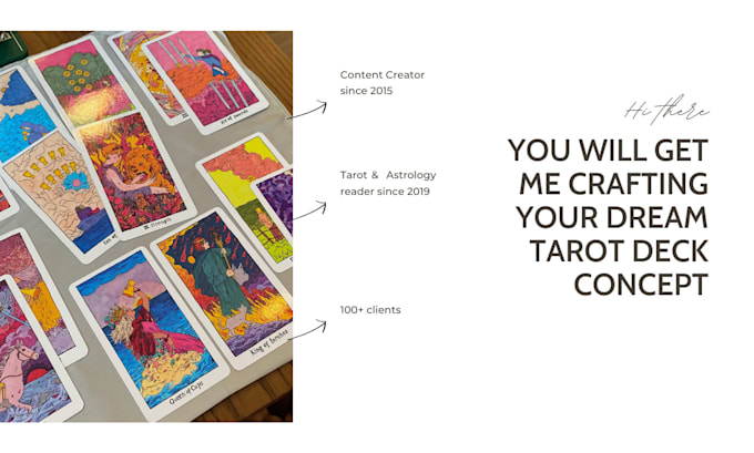 craft your dream tarot deck concept