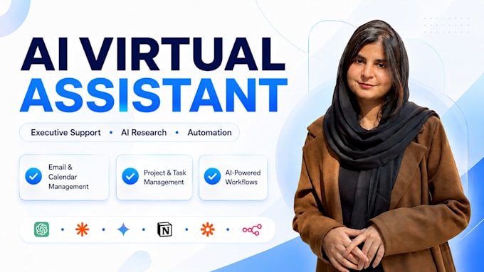 be your ai executive virtual assistant for admin, research and business