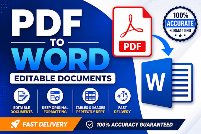 convert PDF to editable word and professionally format your documents