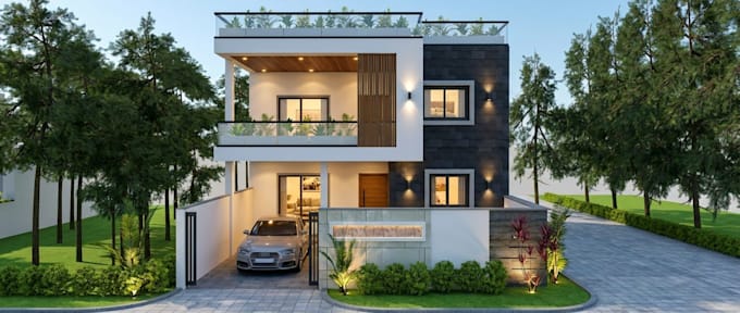 do 2d to 3d architectural modeling and realistic renderings
