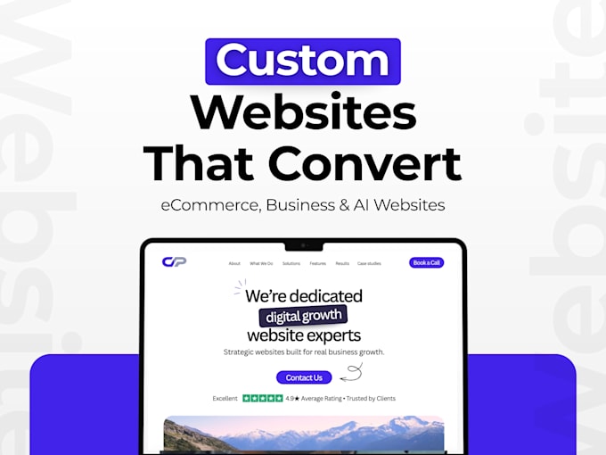 develop a professional website for your business