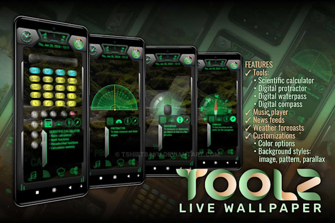 create custom klwp live wallpapers