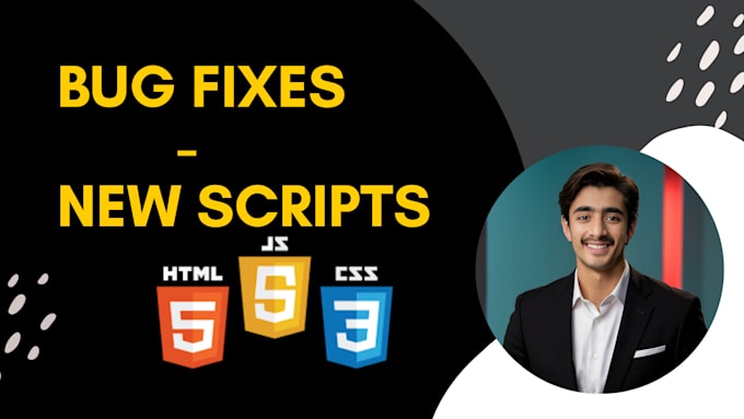 fix bugs in HTML, CSS, js, react and create new files