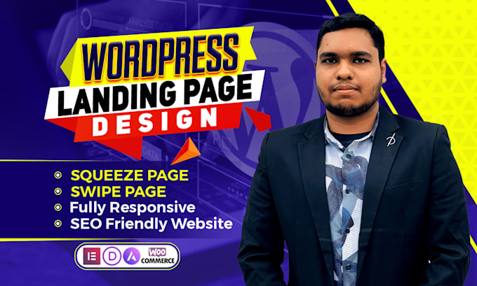 design landing page, squeeze page , swipe page with wordpress elementor pro