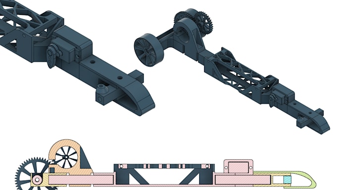 animate or render mechanical inside workings