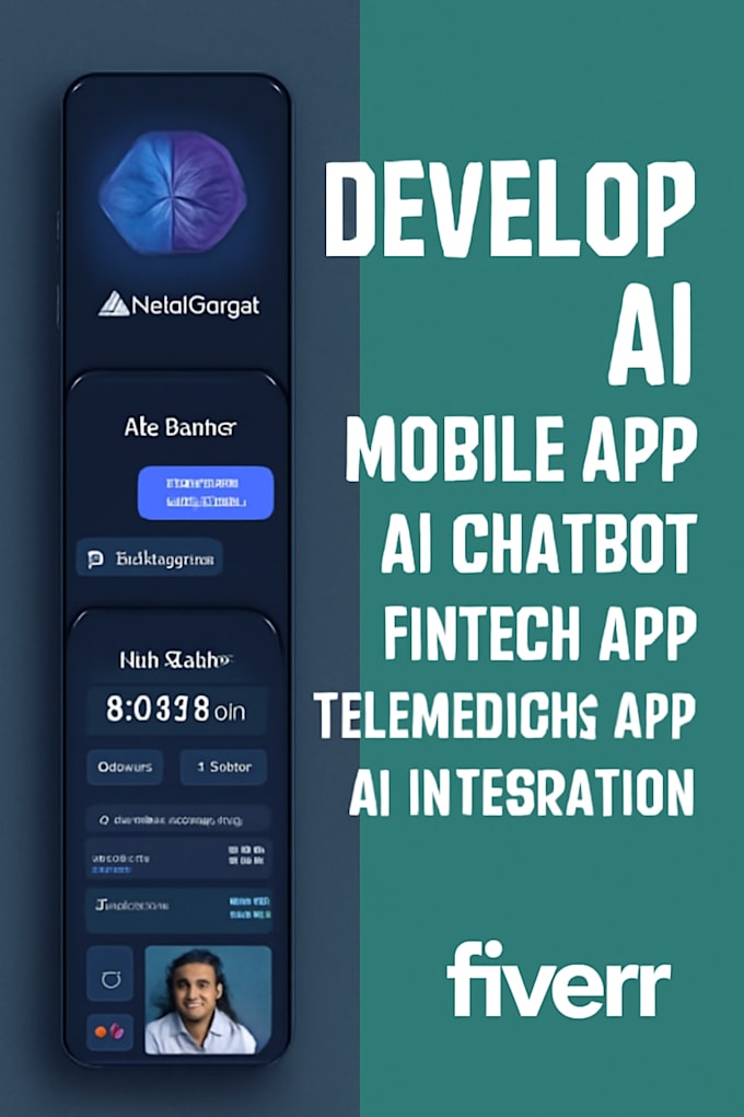 develop ai mobile app ai chatbot fintech app telemedicine app ai integration