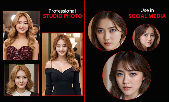 create unique realistic ai photo or ai avatar design