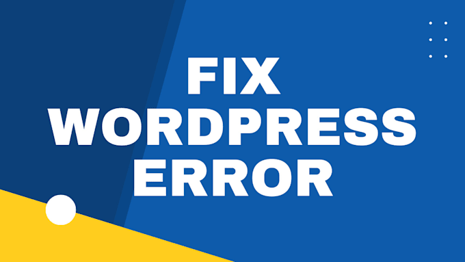 fix any wordpress and woocommerce errors or issues