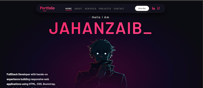 develop a modern responsive react js website