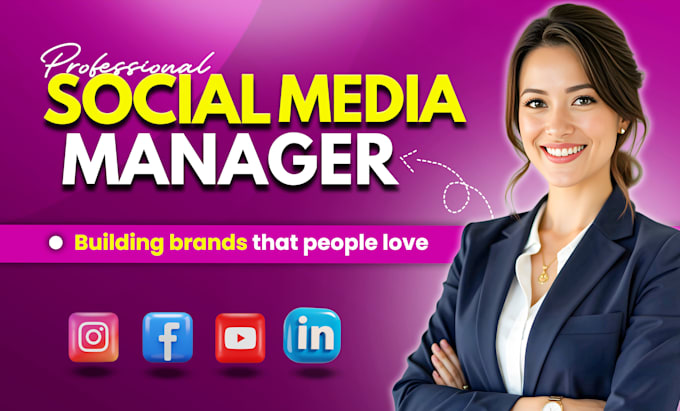 Be your professional social media marketing manager and content creator ...