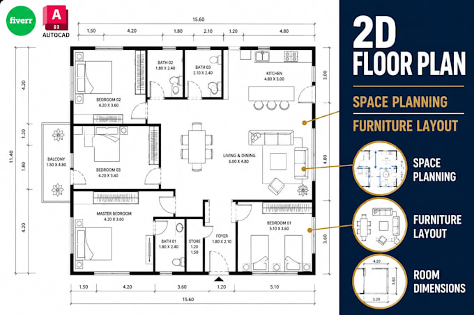 design 2d floor plans and space planning layouts