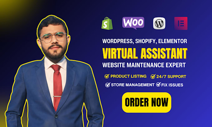 be shopify, wordpress virtual assistant, technical website maintenance expert