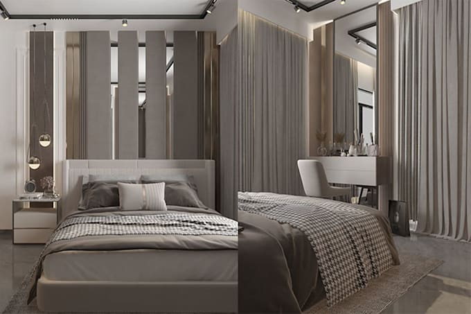 do interior design 3d render and exterior design