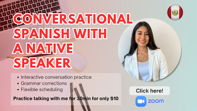 be your peruvian native spanish conversation partner