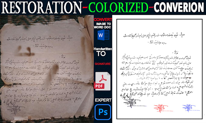 restore old documents and convert files professionally