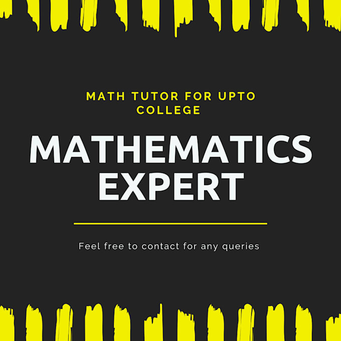 mathematics tutor for upto college