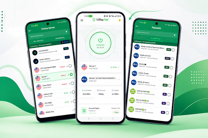 develop vpn application multiple protocol openvpn, v2ray
