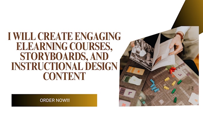create engaging elearning courses, storyboards, and instructional design content