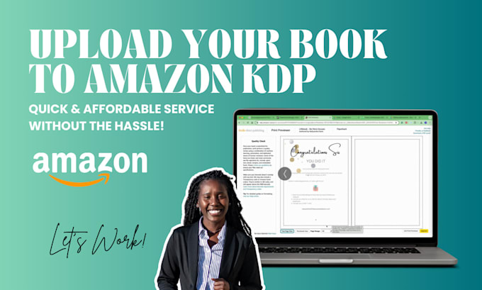 format and upload your book to amazon KDP